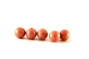 Бусины Чехия "PRECIOSA" под жемчуг 131 10 011 10 мм 5 шт грязно-розовый (salmon rose)