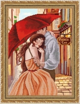 Рисунок на ткани для вышивки бисером  К-3077 Счастливая пара