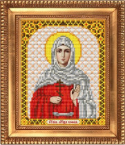 Рисунок на ткани для вышивки бисером И-5180 Святая Мученица София 13,5х17см