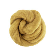 " Gamma" TFS- 050 " Шерсть для валяния" 100% полутонкая шерсть 50г №1260 горчица