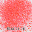 Бисер Чехия " GAMMA" круглый 5 10/ 0 2. 3 мм 5 г 1- й сорт E343 яр. розовый ( 01191 ) 