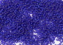 Бисер Чехия круглый 10/0 500 г 37080m прозрачный синий с серебряным прокрасом матовый